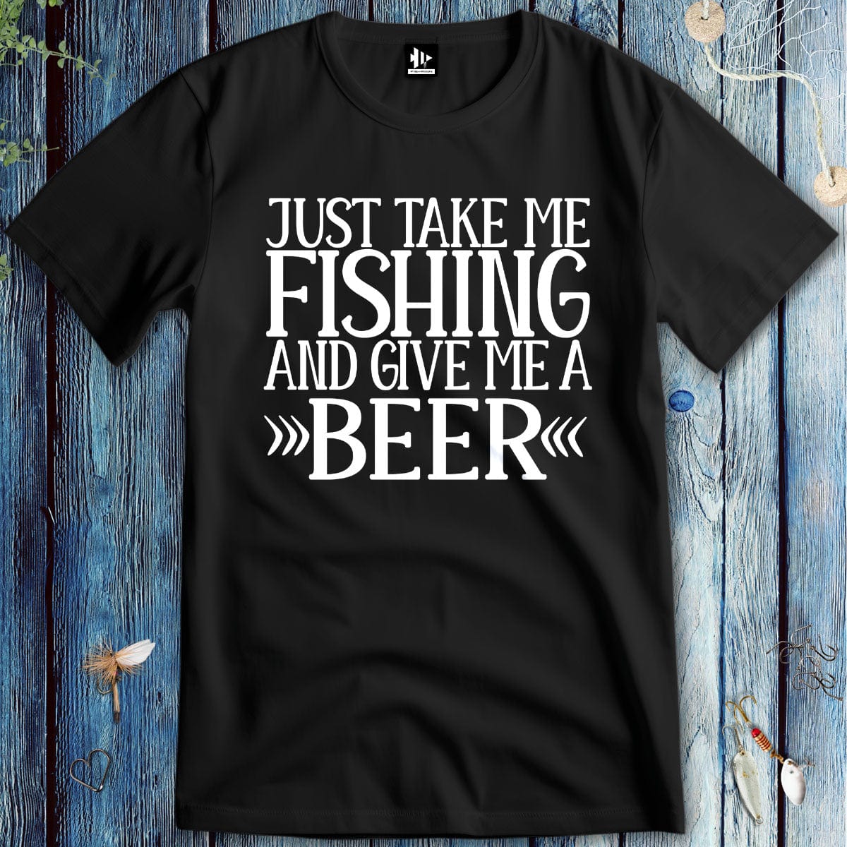 fish-room llc T-Shirt Black / S Just Take Me Fishing T-Shirt