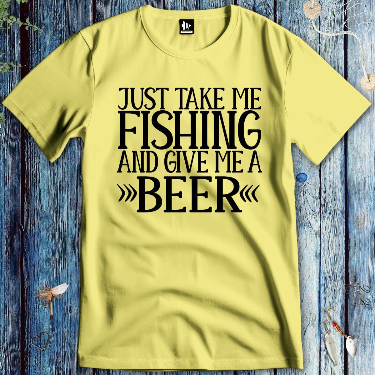 fish-room llc T-Shirt Cornsilk / S Just Take Me Fishing T-Shirt