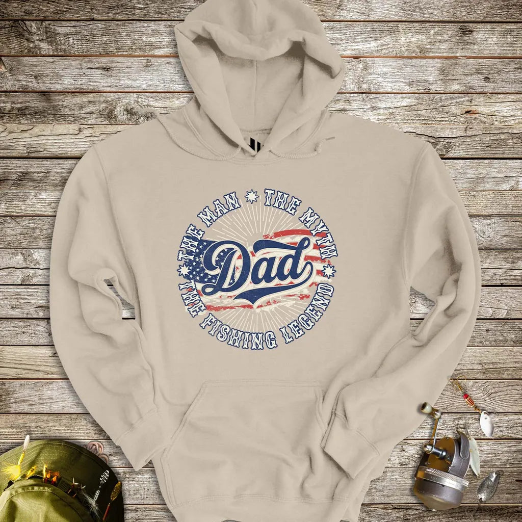 Legendary Dad Fishing Hoodie Sand Hoodie