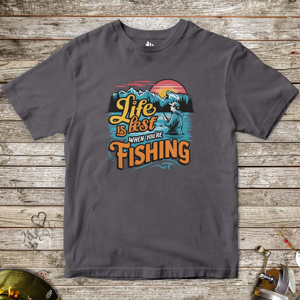 Life is Best When You are Fishing Tee for Kids - FISH - ROOM LLC