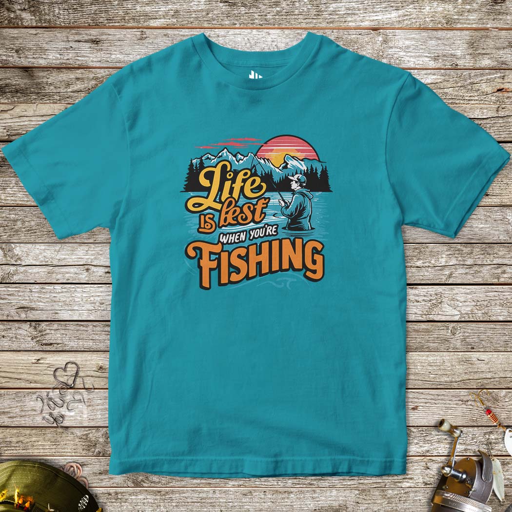 Life is Best When You are Fishing Tee for Kids - FISH - ROOM LLC