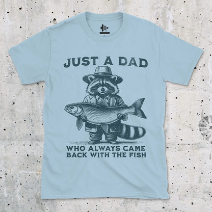 Light Blue, Just a Dad Who Always Came Back With a Fish Tee – fish-room