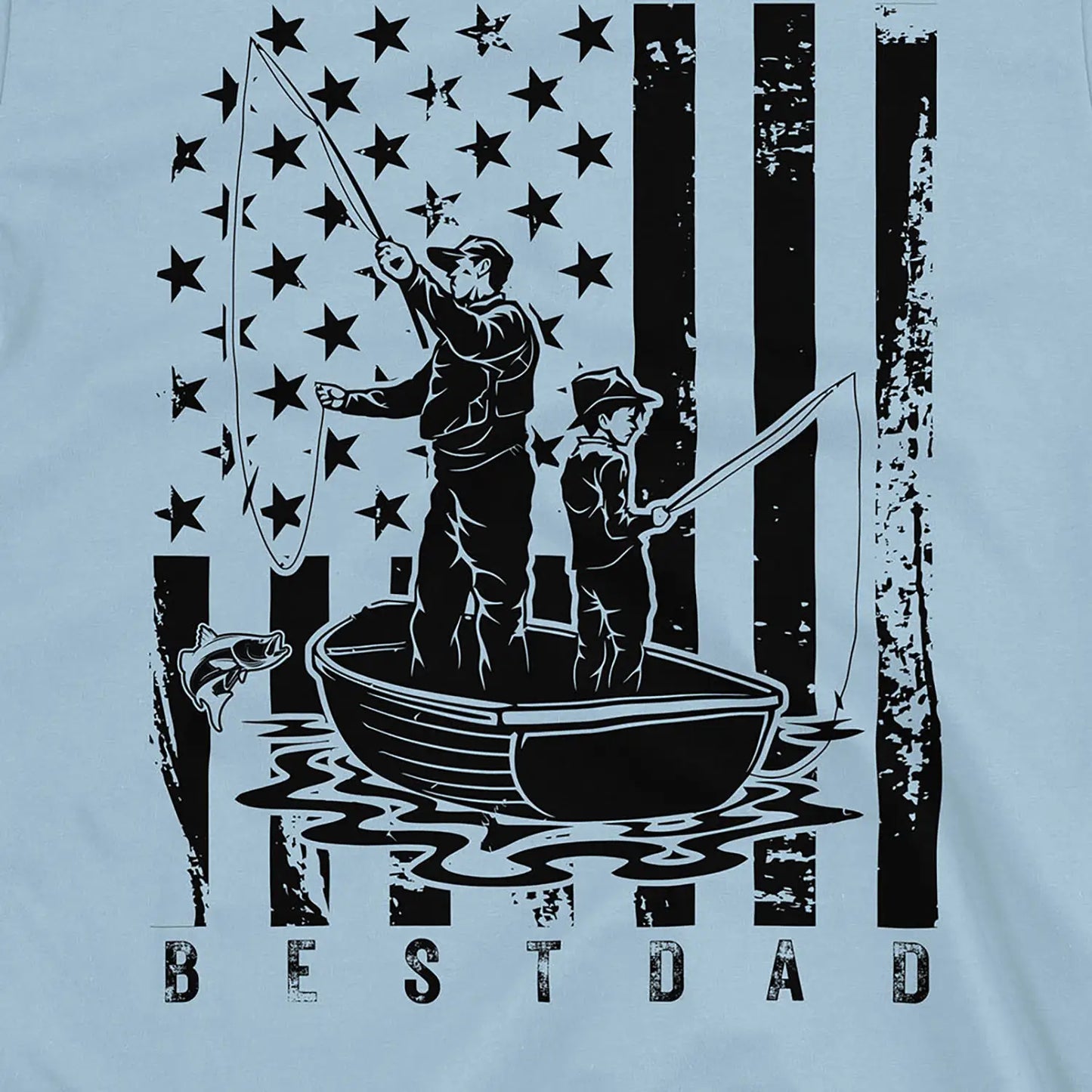 Light Blue, Best Dad Tee – fish-room