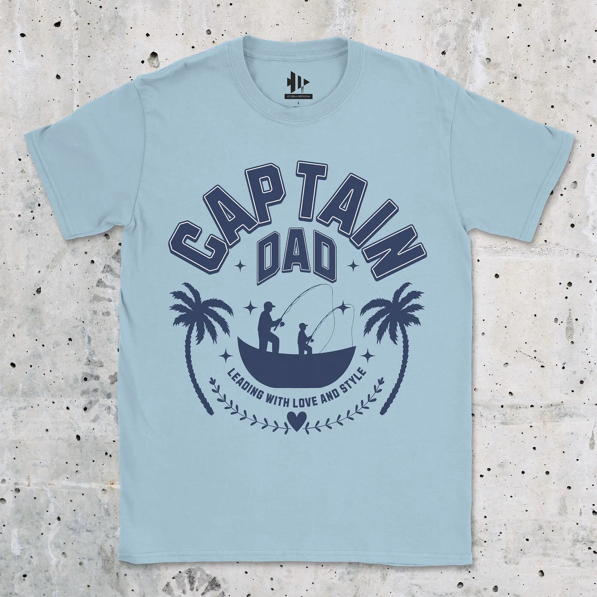 Light Blue, Captain Dad Tee – fish-room