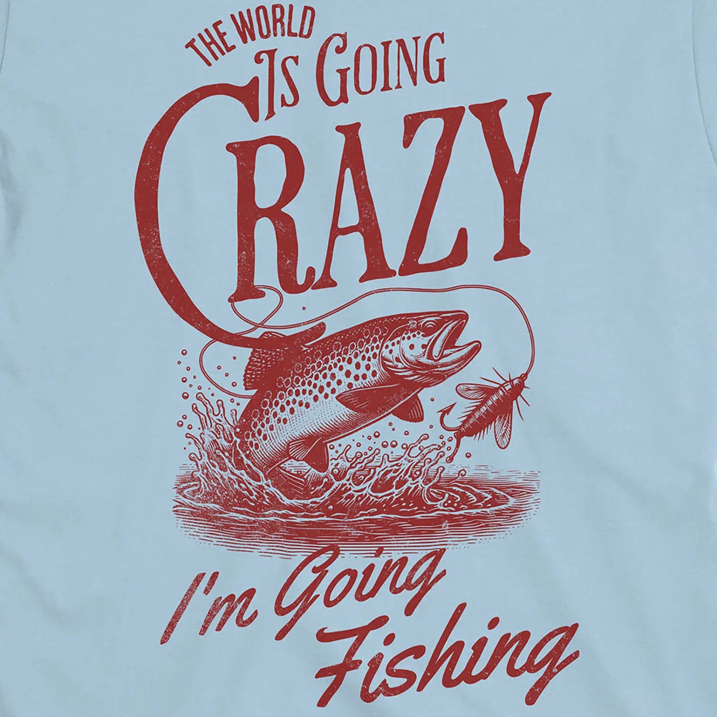 Light Blue, The World Is Going Crazy Tee – fish-room