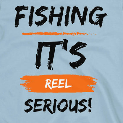 Light Blue, Fishing, it's reel serious! Tee – fish-room
