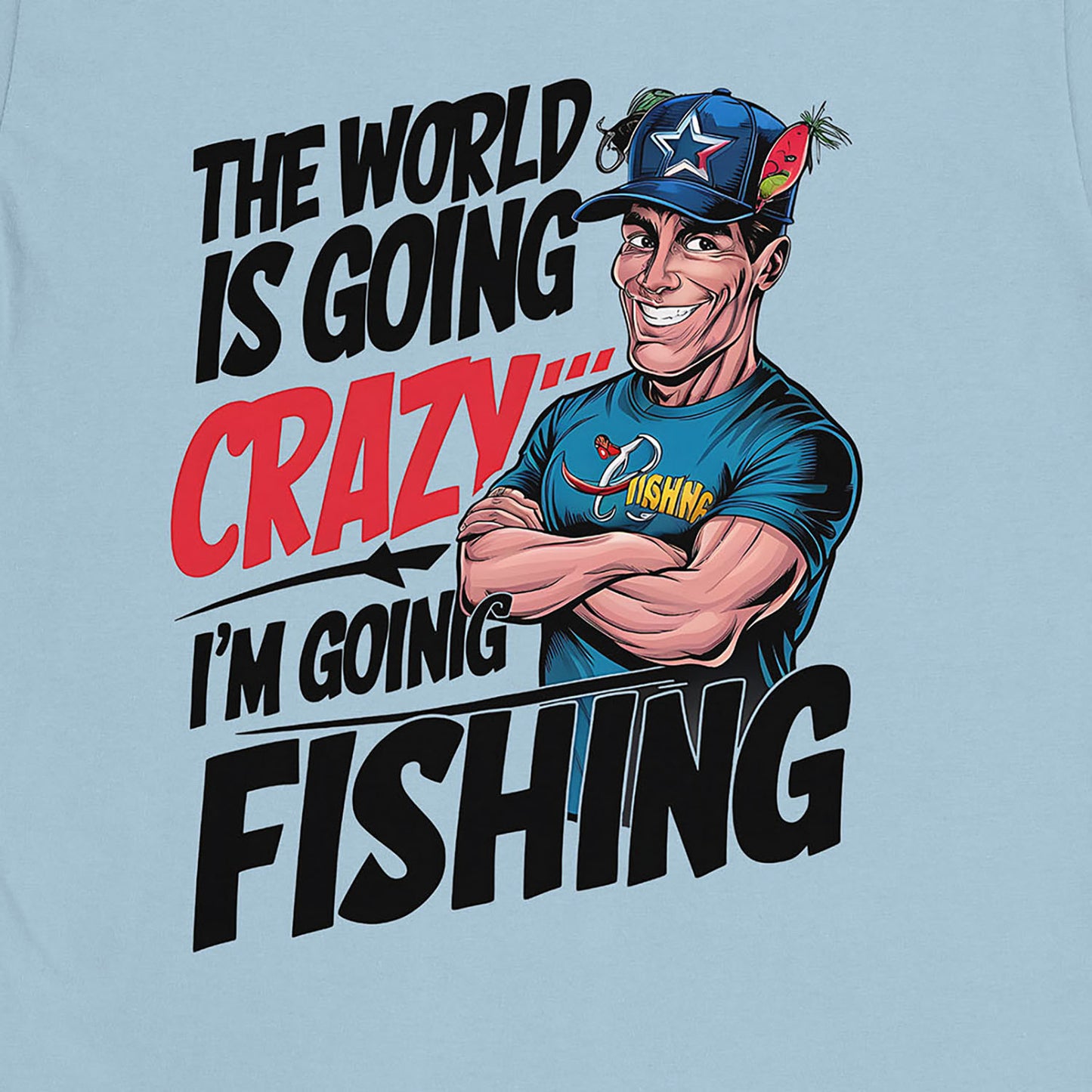 Light Blue, I'm going fishing Tee – fish-room