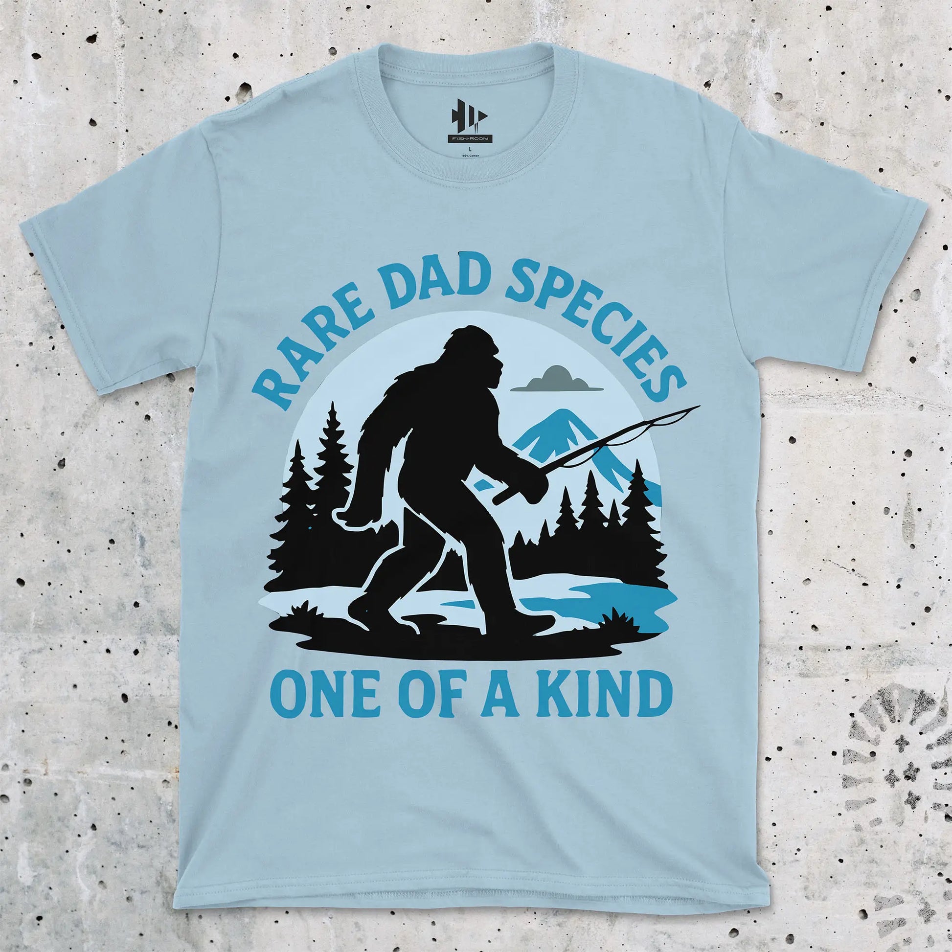 Light Blue, Rare Dad Species – One of a Kind Tee – fish-room