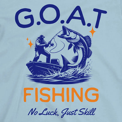 Light Blue, GOAT Fishing Tee – fish-room