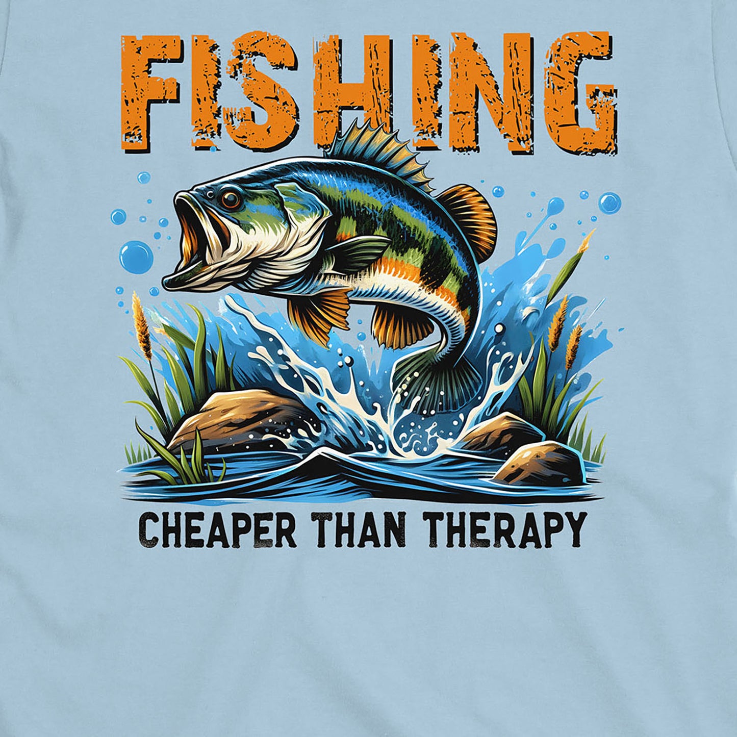 Light Blue, Cheaper Than Therapy Tee – fish-room
