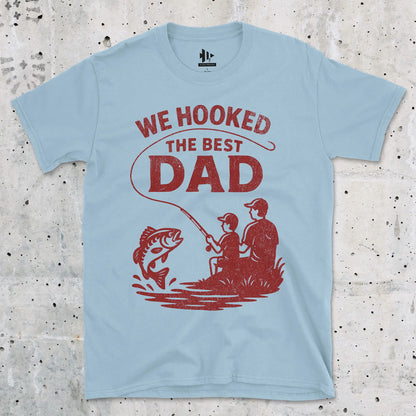 Light Blue, We Hooked the Best Dad Tee – fish-room