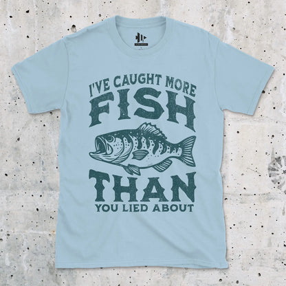 More Fish Than You Lied About Tee Light Blue T-Shirt