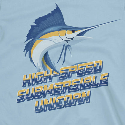 Light Blue, High-Speed Submersible Unicorn Tee – fish-room