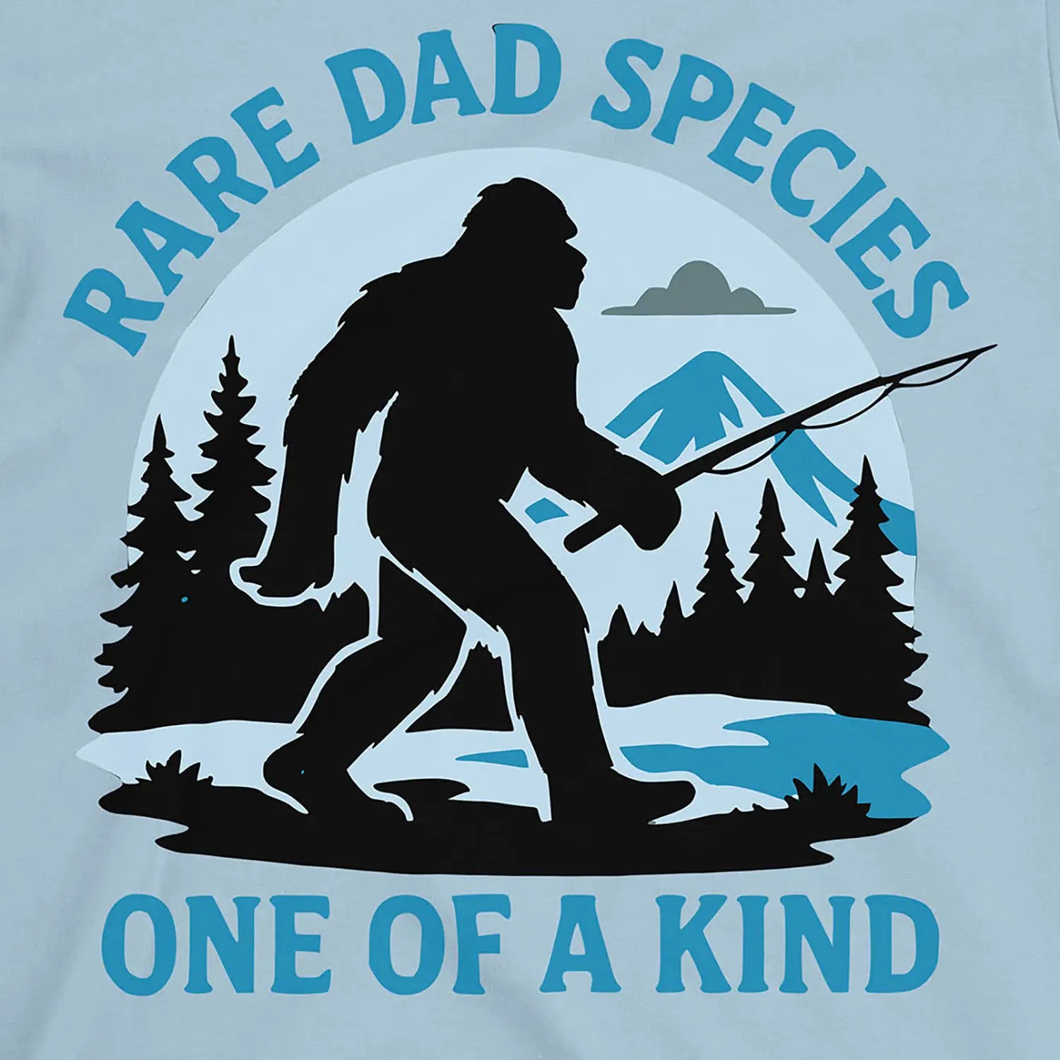 Light Blue, Rare Dad Species – One of a Kind Tee – fish-room