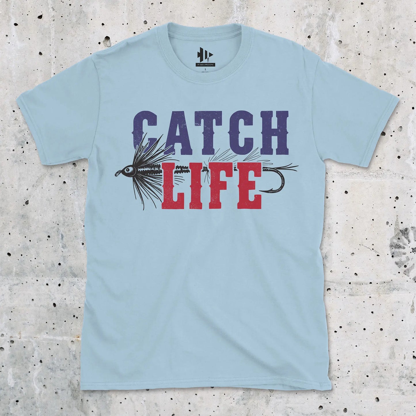 Light Blue, Catch Life Tee – fish-room