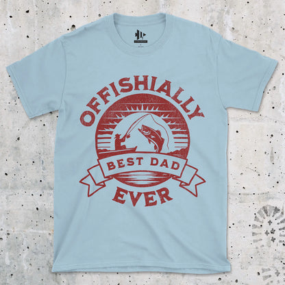 Light Blue, Offishially Best Dad Ever Tee – fish-room