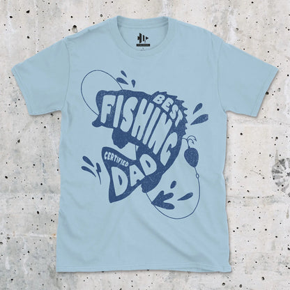 Light Blue, Certified Best Fishing Dad Tee – fish-room