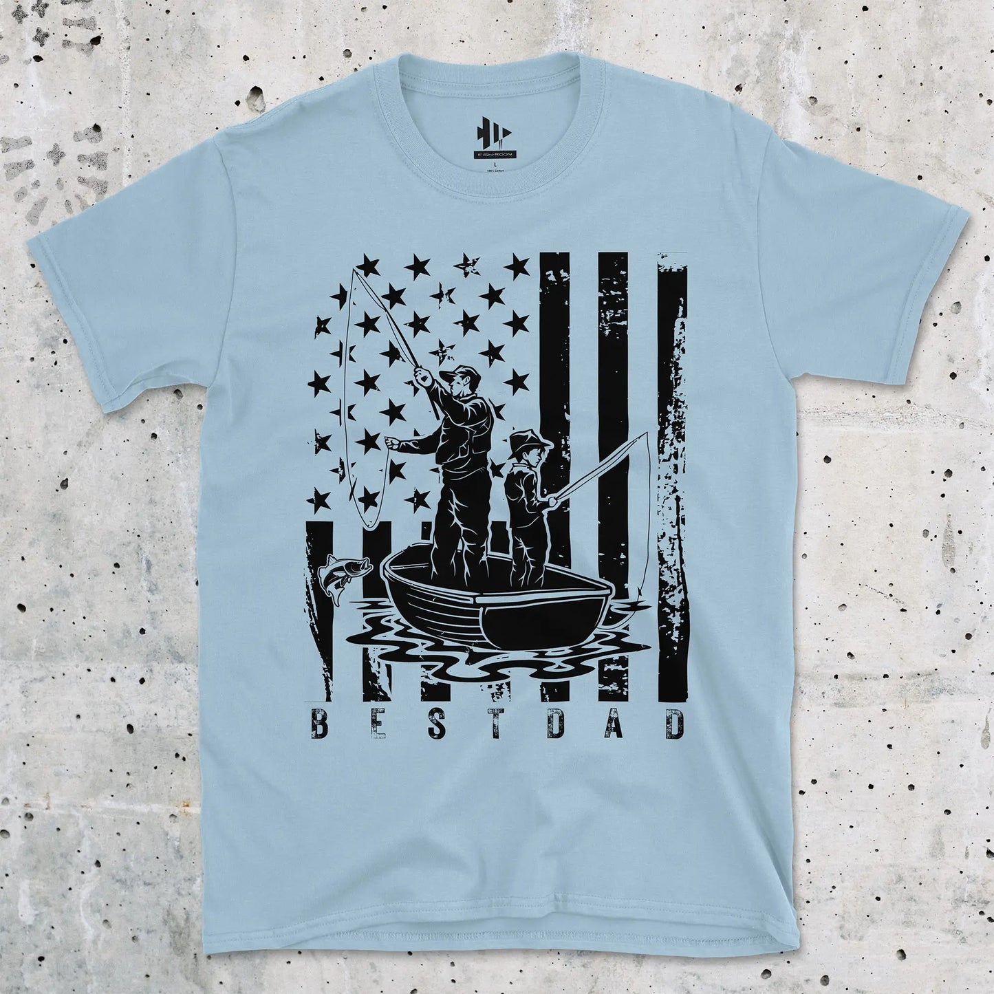 Light Blue, Best Dad Tee – fish-room