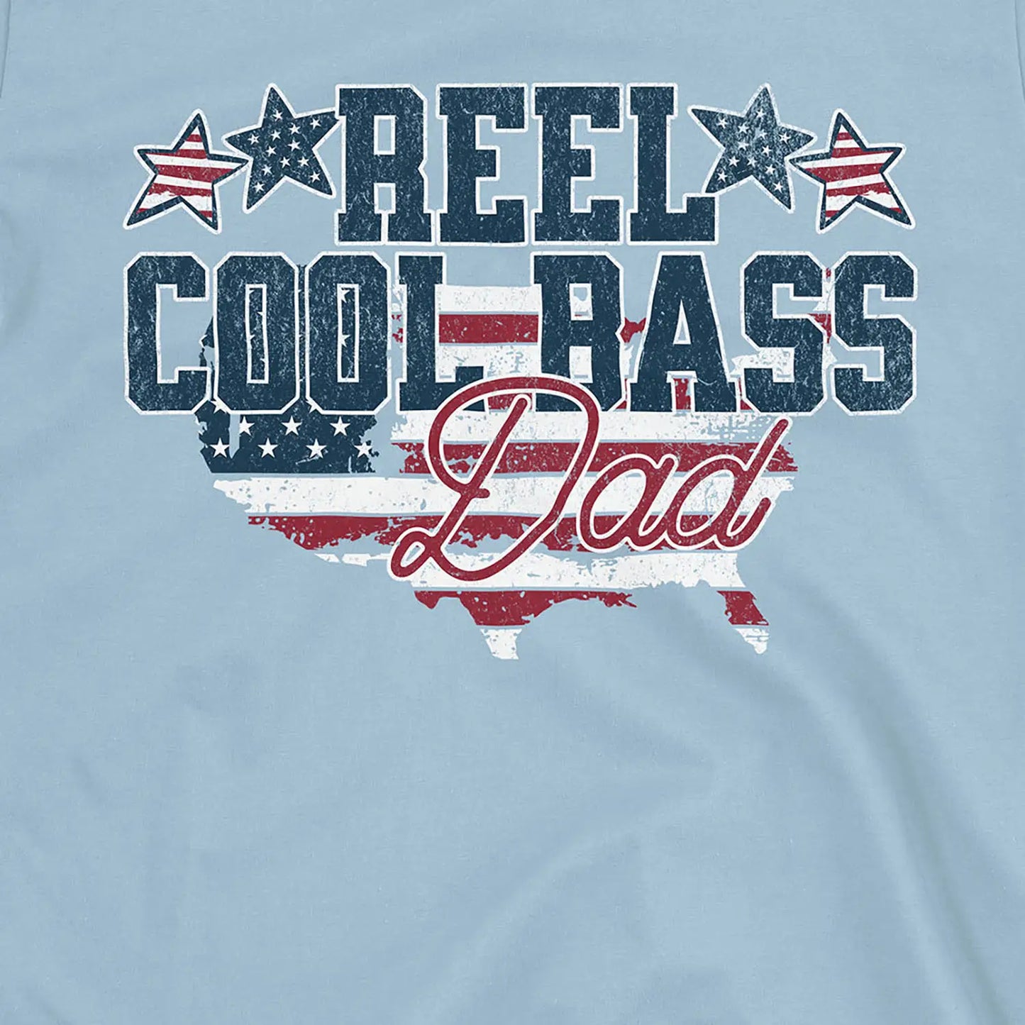 Light Blue, Reel Cool Bass Dad Tee – fish-room