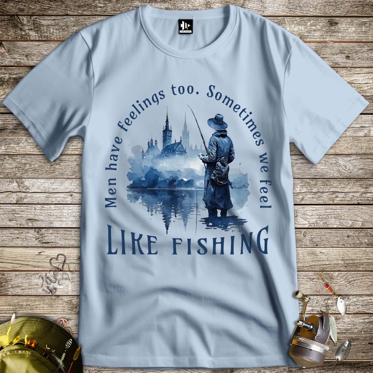 Men Have Feelings Too Tee-funny fishing t shirt-FISH-ROOM LLC