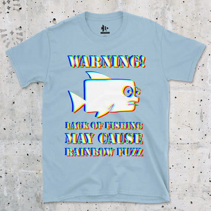 Light Blue, Lack of Fishing May Cause Rainbow Fuzz Tee – fish-room