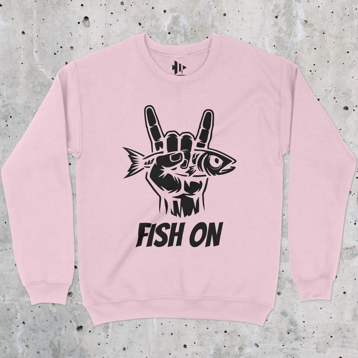 Light Pink, Fish On Sweatshirt – fish-room