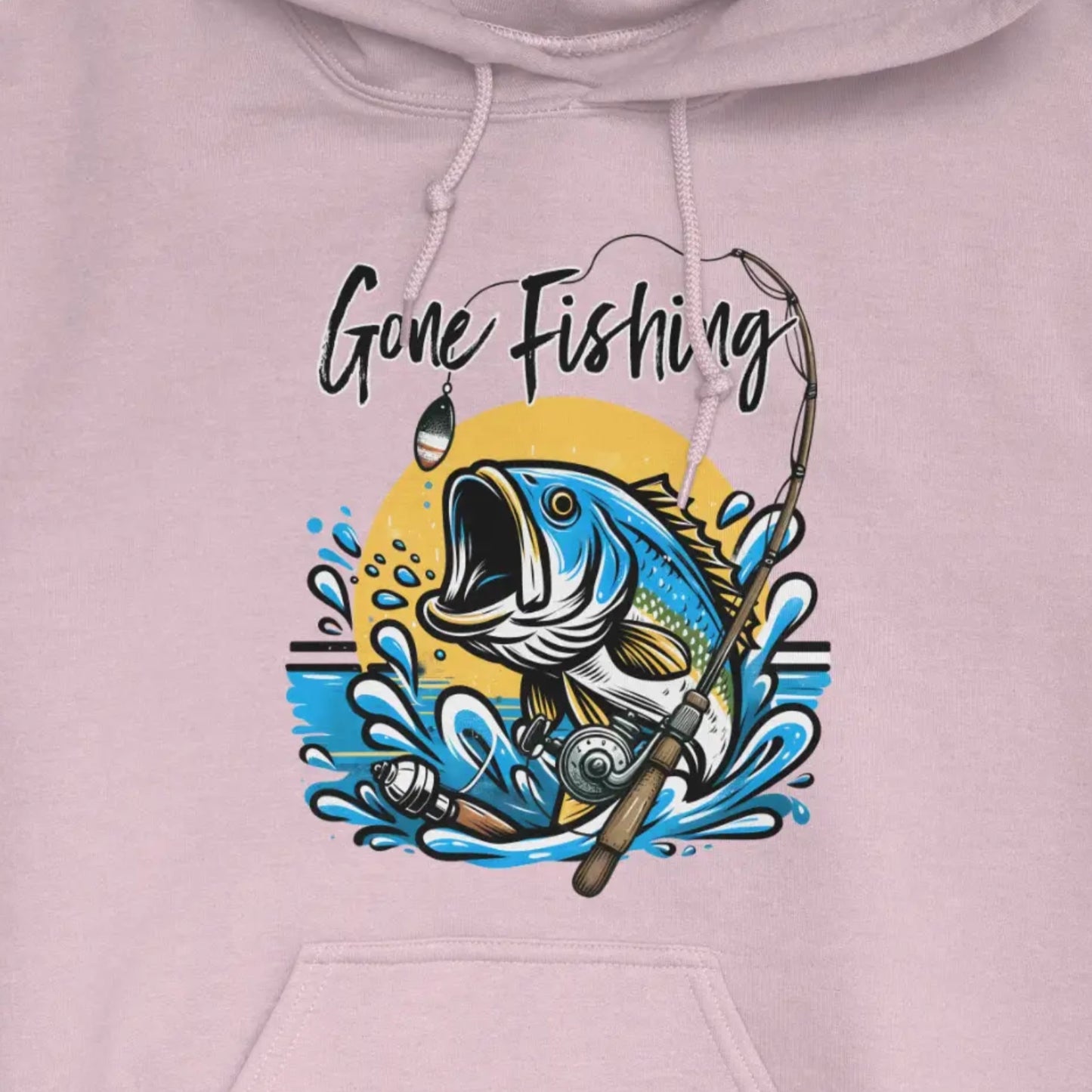 Light Pink, Gone Fishing Hoodie – fish-room