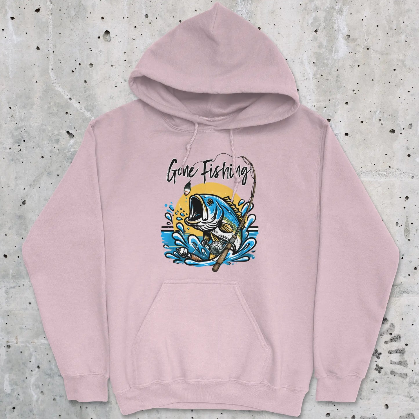 Light Pink, Gone Fishing Hoodie – fish-room