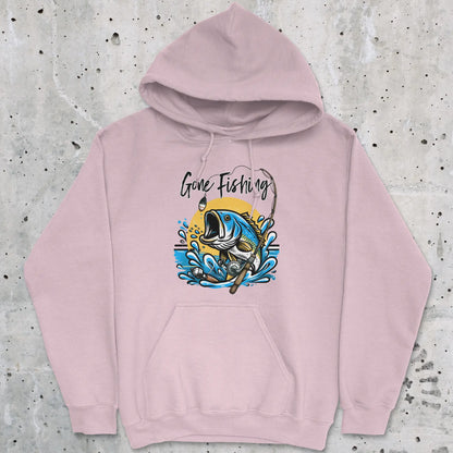 Light Pink, Gone Fishing Hoodie – fish-room