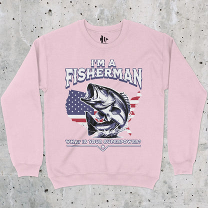 Light Pink, Fisherman Superpower Sweatshirt – fish-room