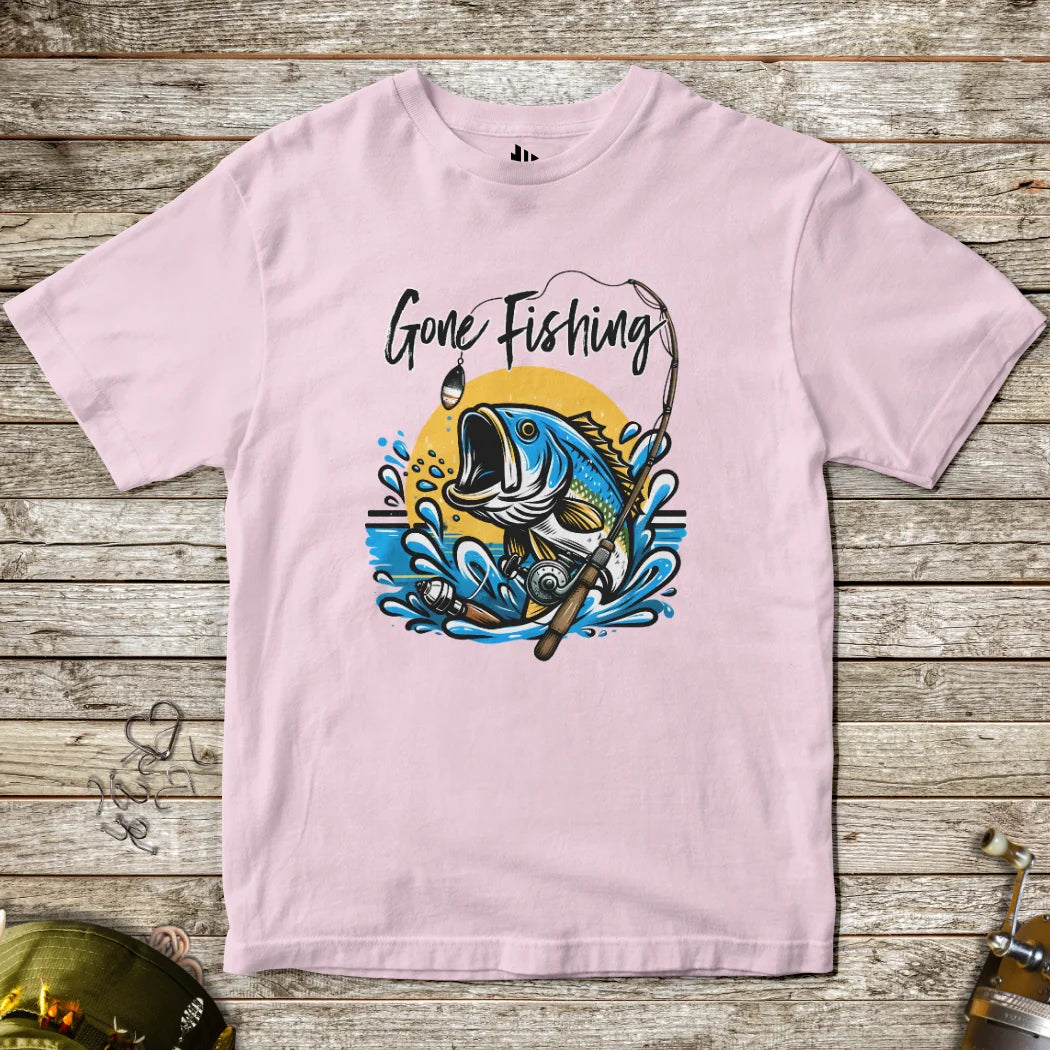 Light Pink, Gone Fishing Tee for Kids – fish-room