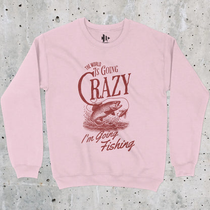 Light Pink, The World Is Going Crazy Sweatshirt – fish-room