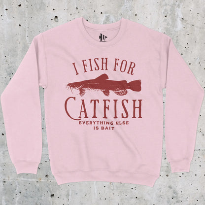 Light Pink, I Fish For Catfish Sweatshirt – fish-room