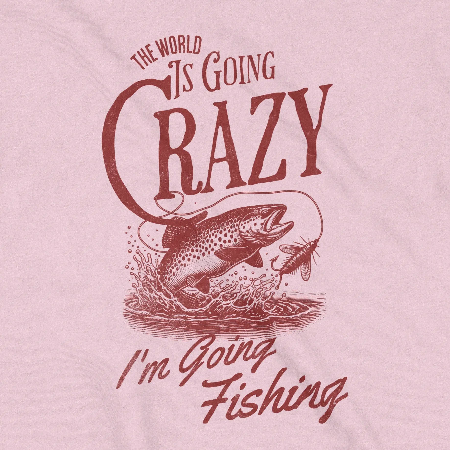 Light Pink, The World Is Going Crazy Sweatshirt – fish-room