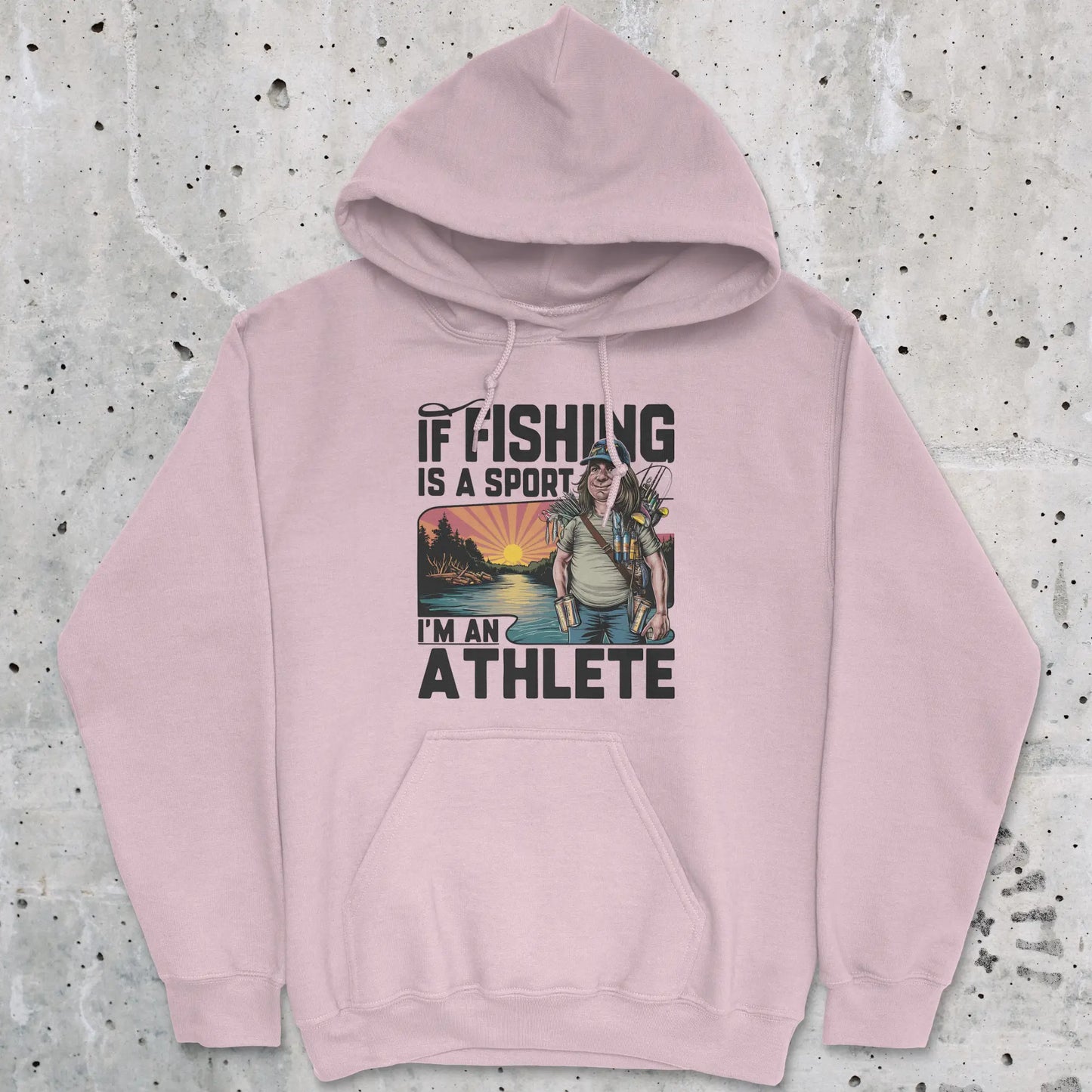 Light Pink, Fishing Athlete Hoodie – fish-room