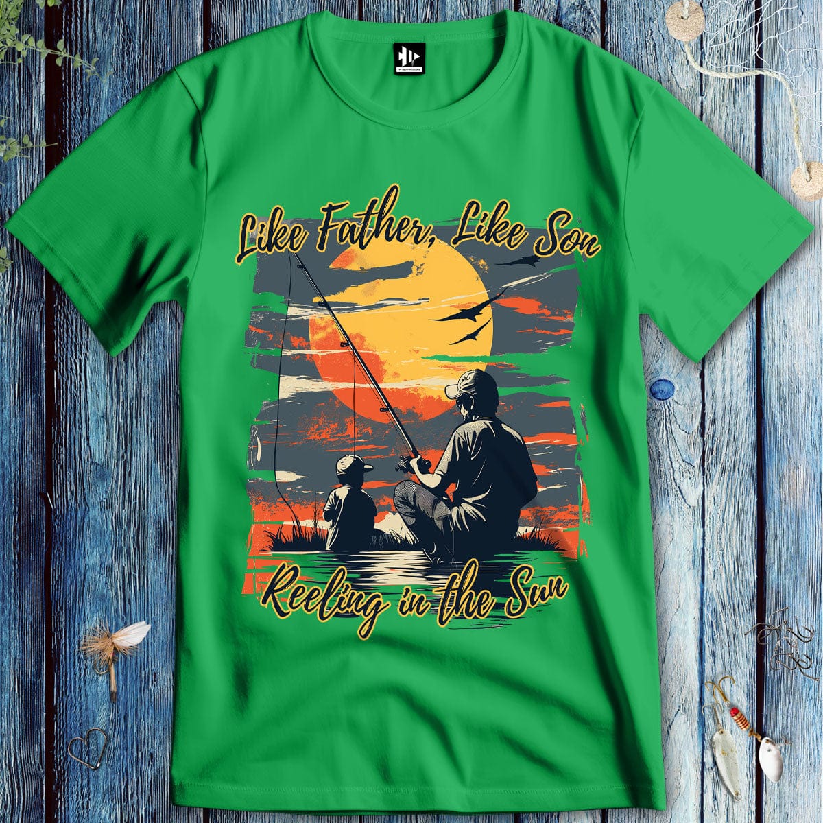 fish-room llc T-Shirt Irish Green / S Like Father Like Son T-Shirt