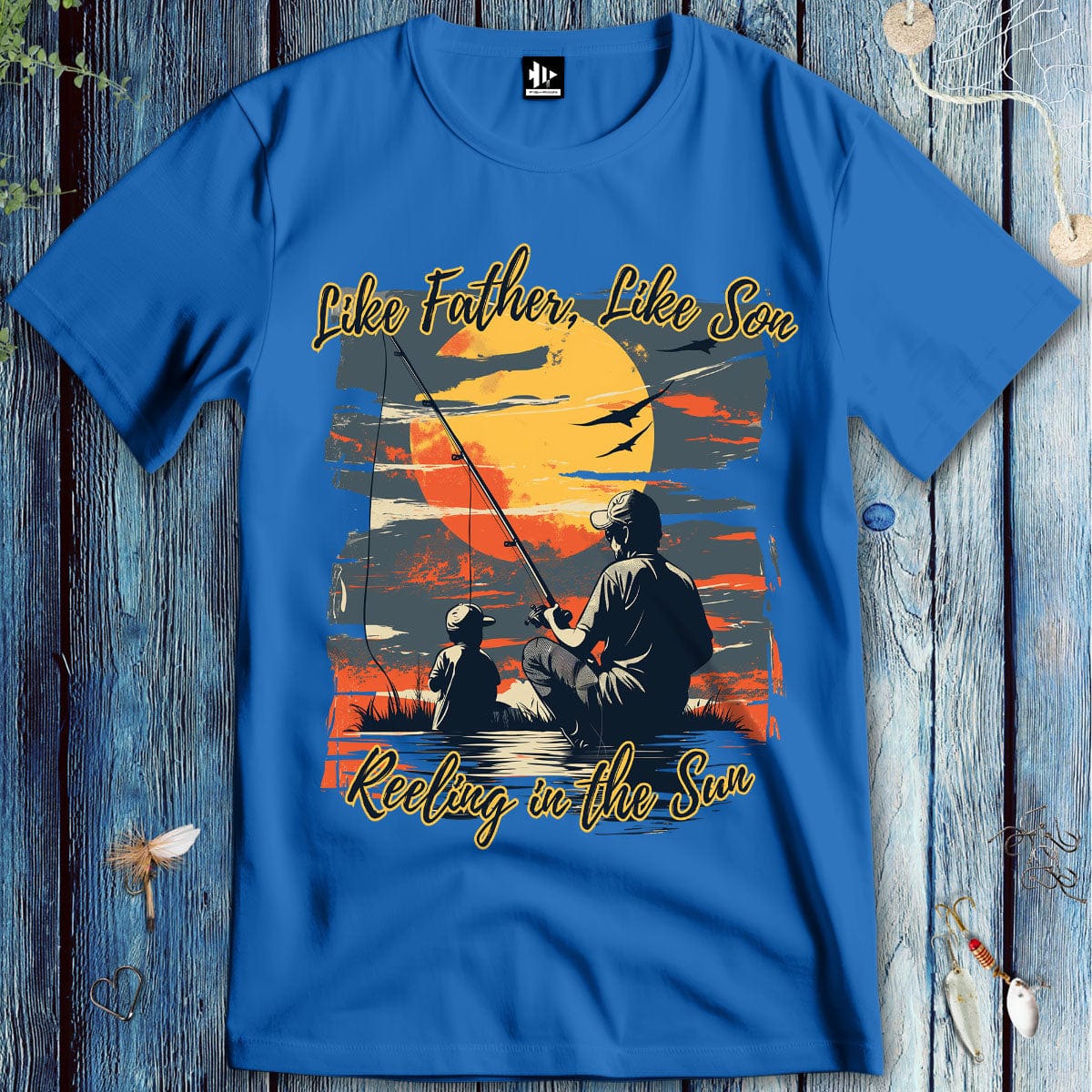 fish-room llc T-Shirt Royal / S Like Father Like Son T-Shirt