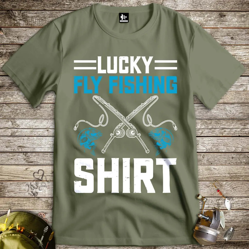 Lucky Fly Fishing Tee - FISH - ROOM LLC