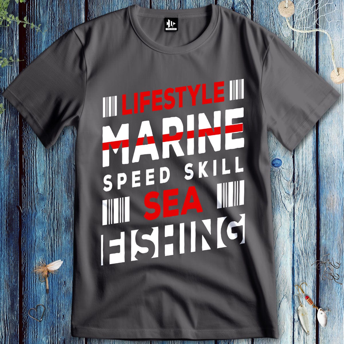 fish-room llc T-Shirt Charcoal / S Marine Speed Skill T-Shirt