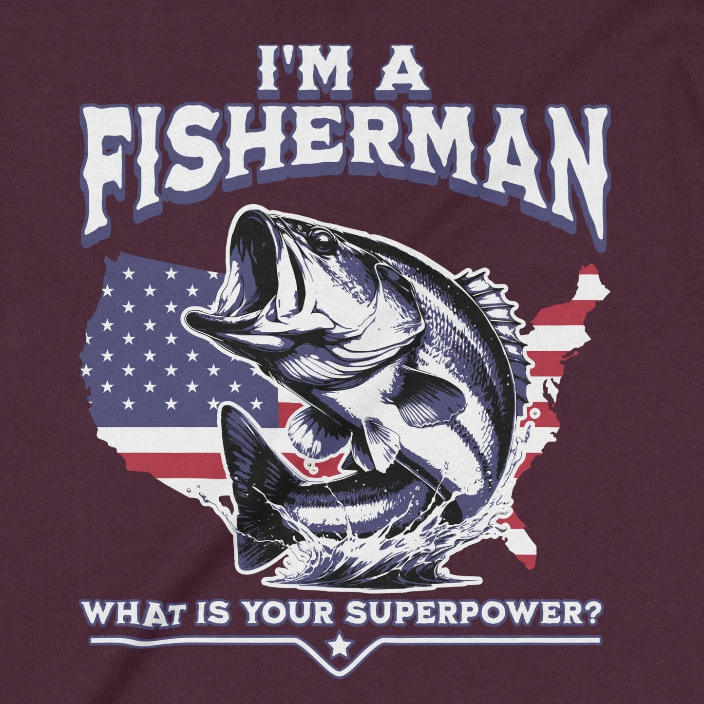 Maroon, Fisherman Superpower Sweatshirt – fish-room