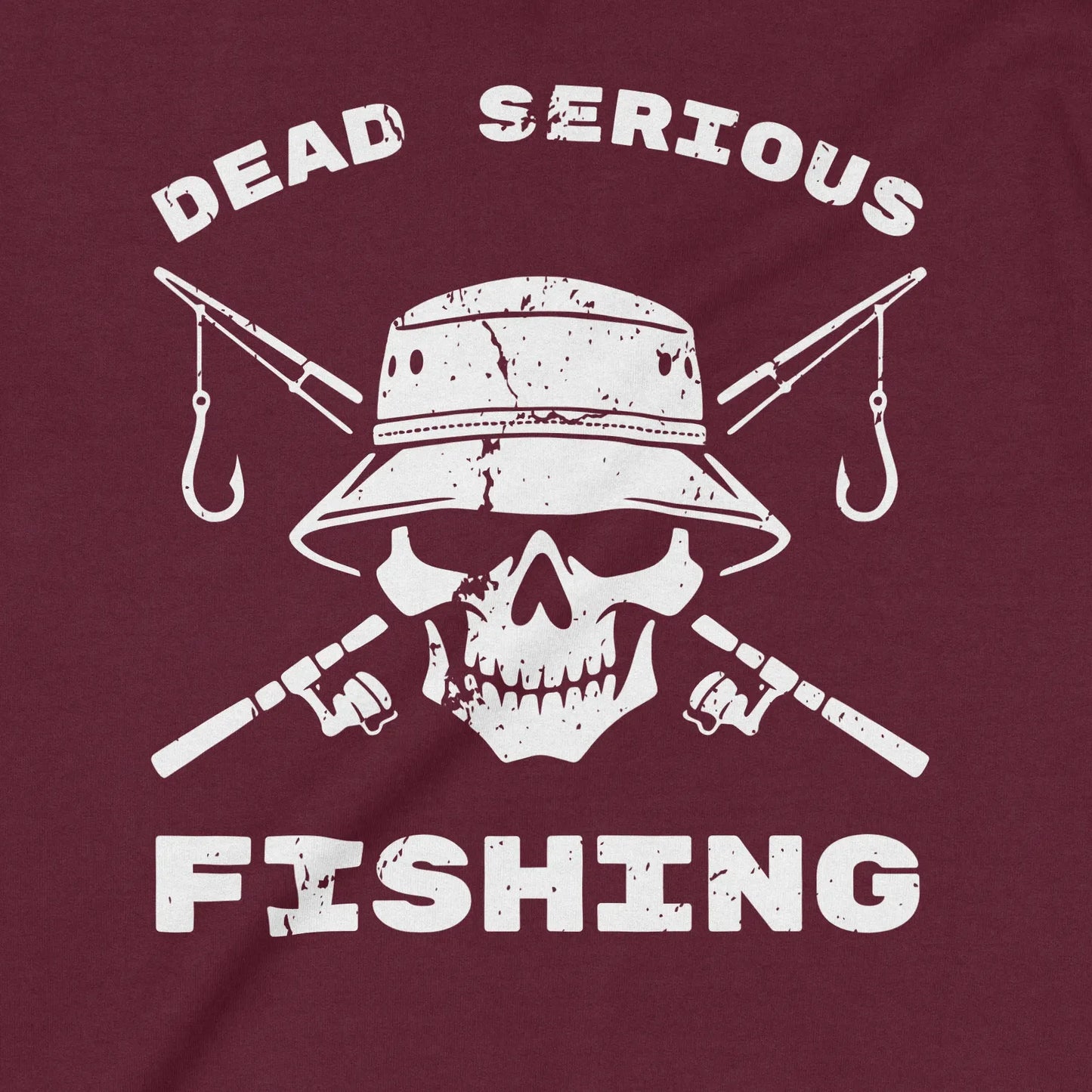 Maroon, Dead Serious Fishing Sweatshirt – fish-room