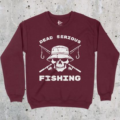 Maroon, Dead Serious Fishing Sweatshirt – fish-room