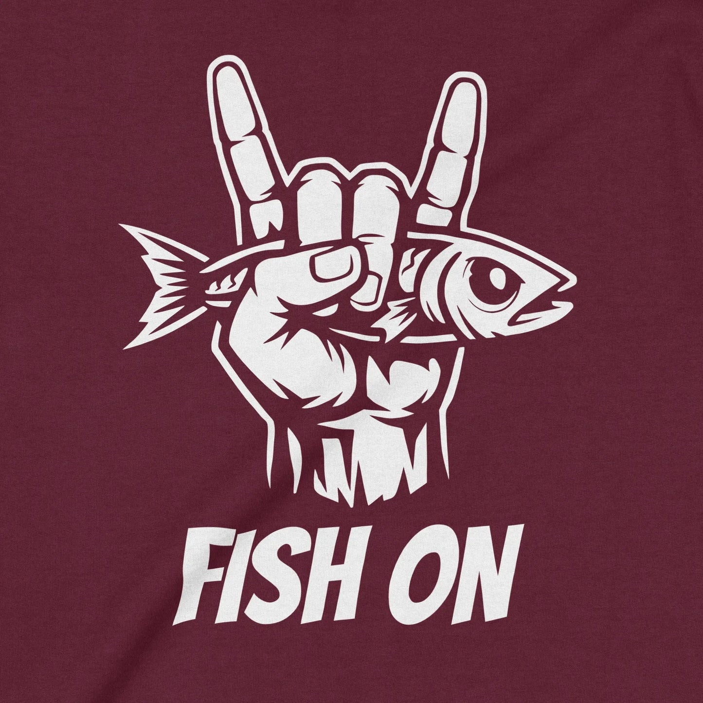 Maroon, Fish On Sweatshirt – fish-room