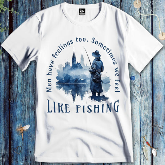 fish-room llc T-Shirt White / S Men Have Feelings Too T-Shirt