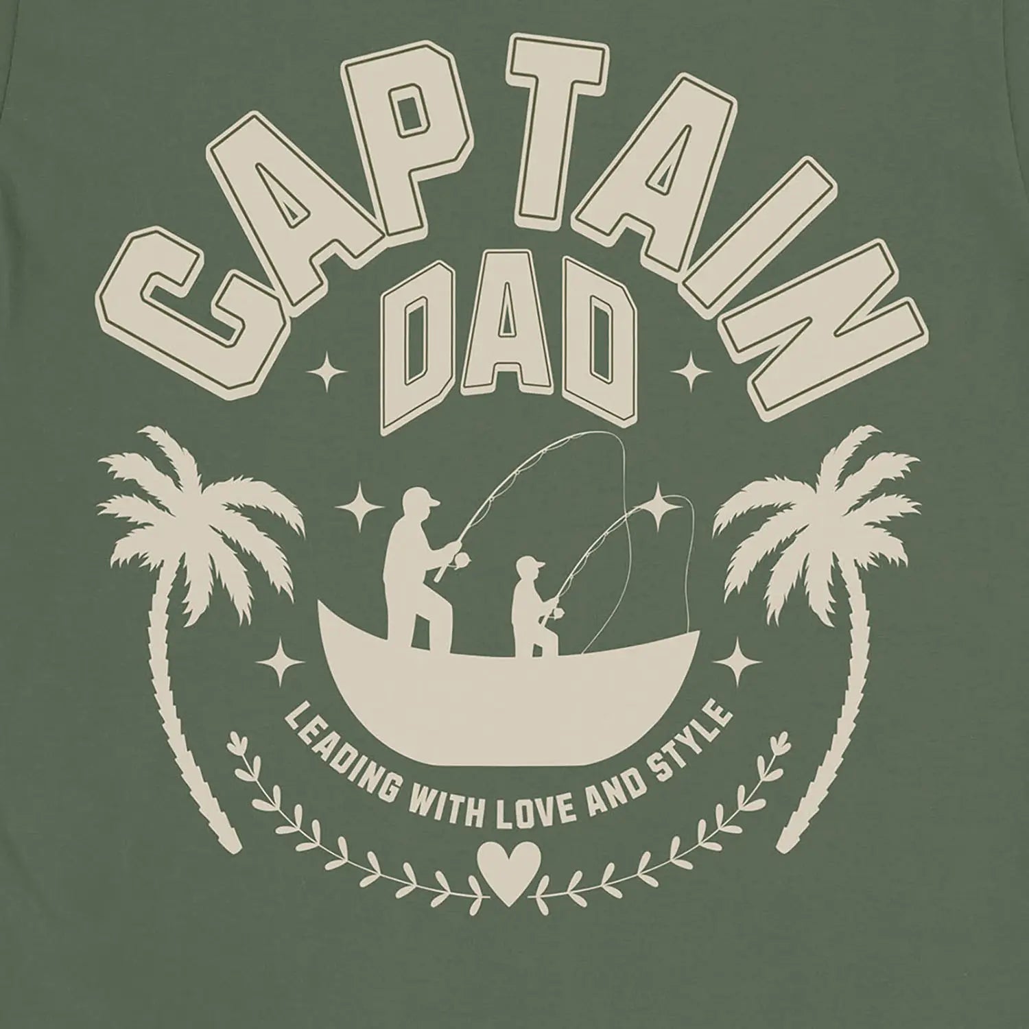 Military Green, Captain Dad Tee – fish-room