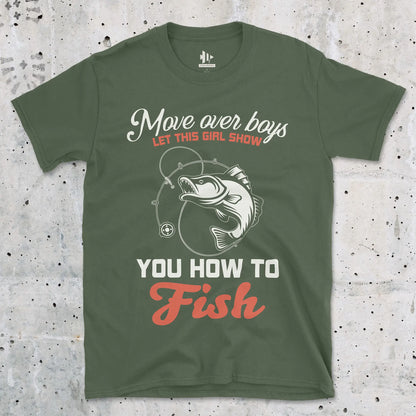 Move Over Boys Tee Military Green T-Shirt