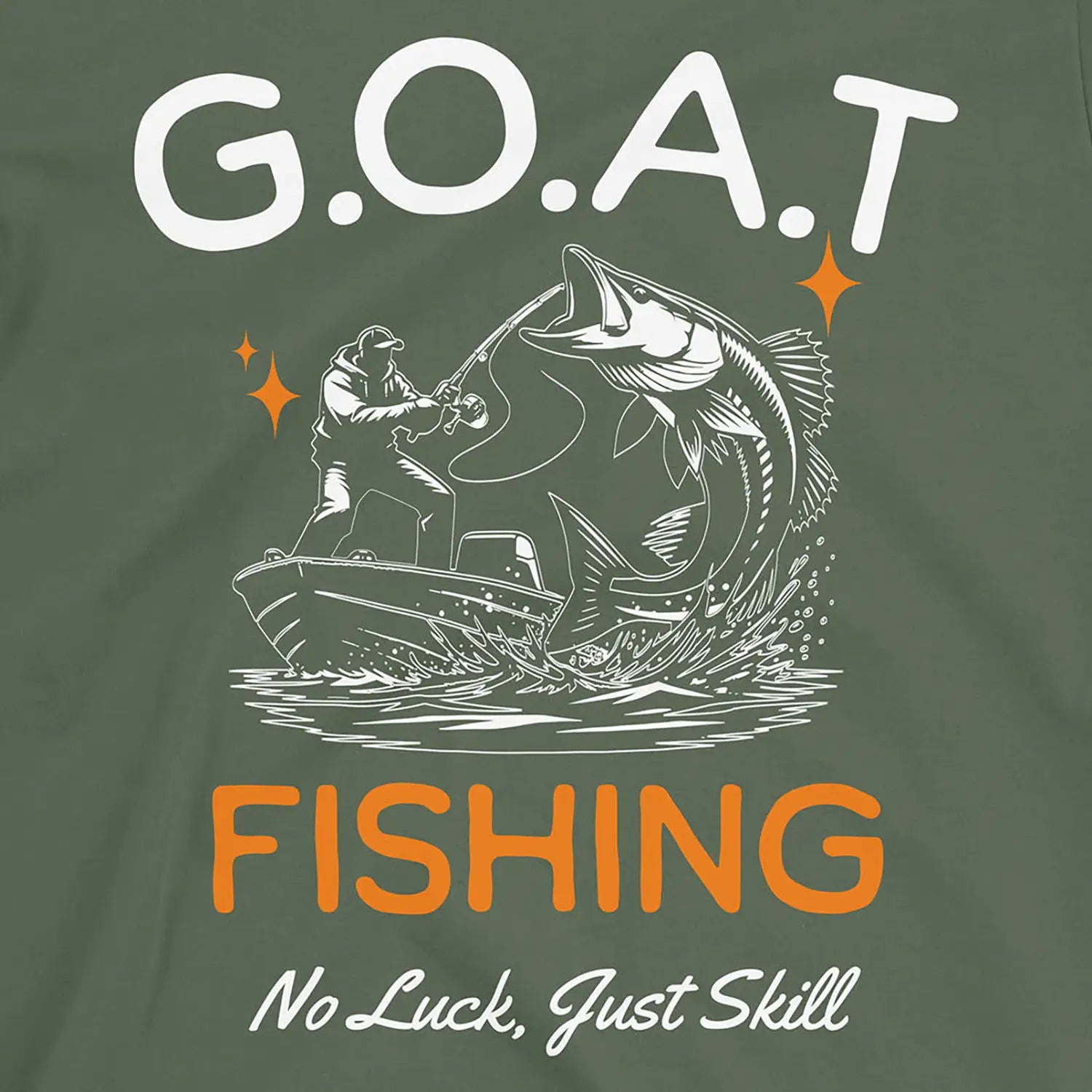 Military Green, GOAT Fishing Tee – fish-room