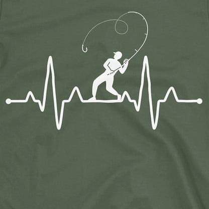 Military Green, Fisherman's Heart Line Tee – fish-room