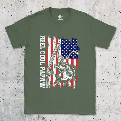 Military Green, Reel Cool Papaw Tee – fish-room