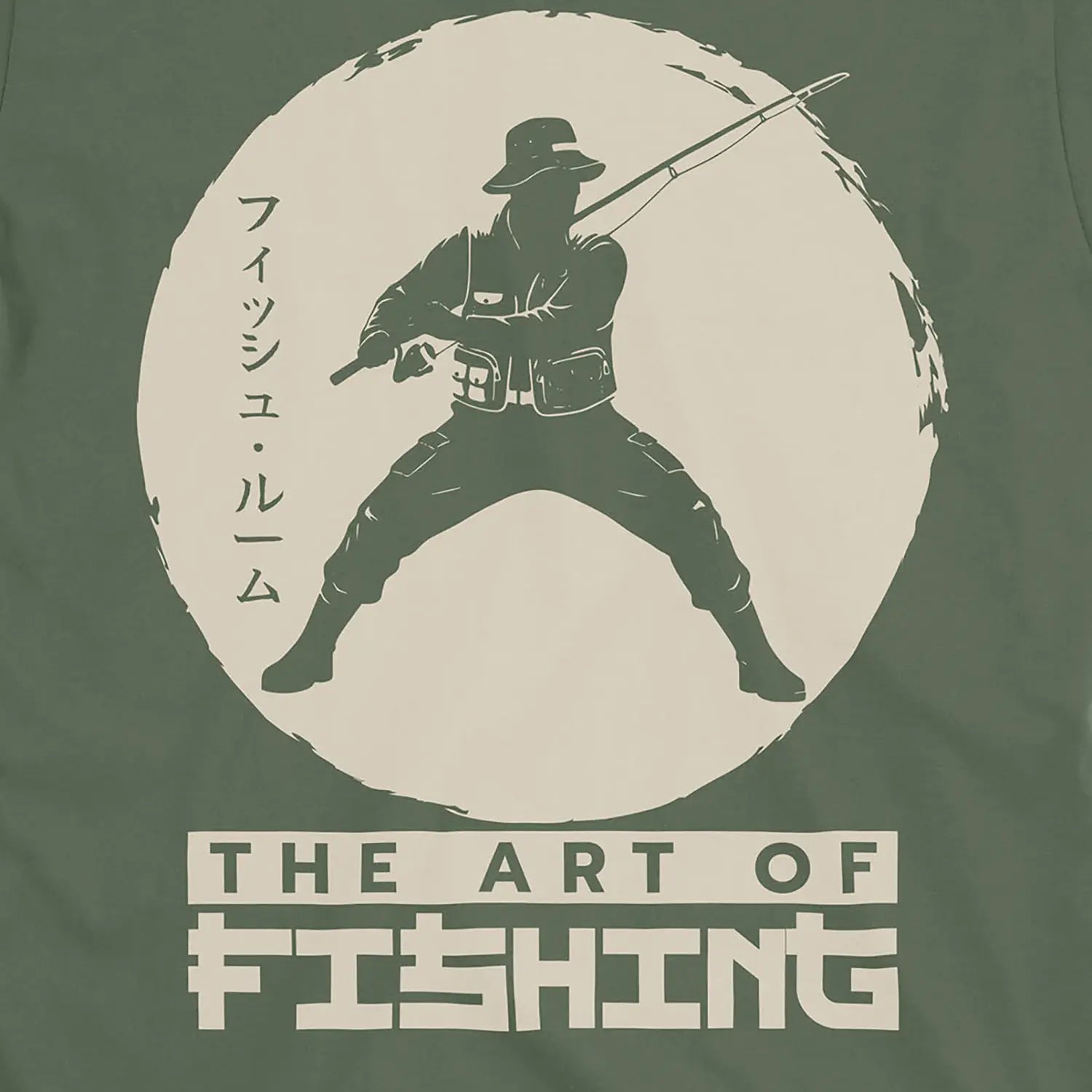 Military Green, The Art Of Fishing Tee – fish-room